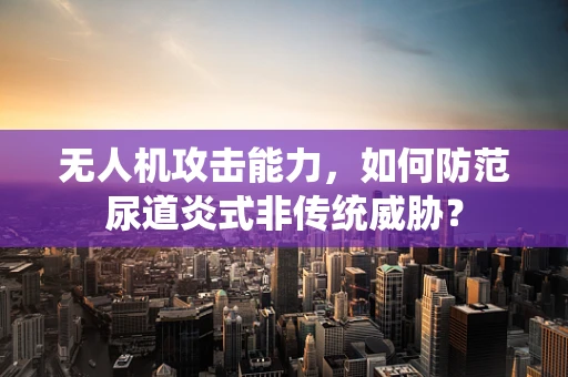 无人机攻击能力，如何防范尿道炎式非传统威胁？
