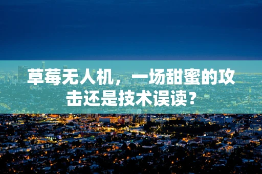 草莓无人机，一场甜蜜的攻击还是技术误读？