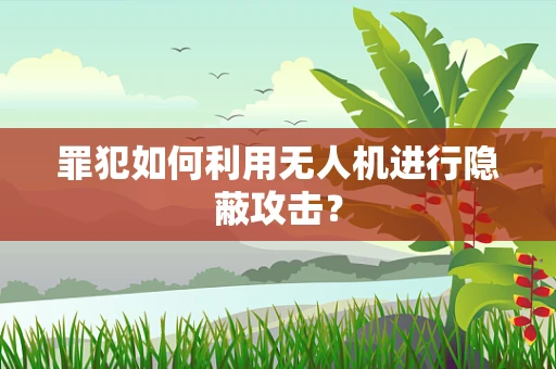 罪犯如何利用无人机进行隐蔽攻击？