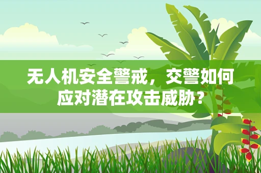 无人机安全警戒，交警如何应对潜在攻击威胁？