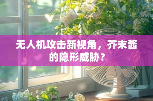 无人机攻击新视角，芥末酱的隐形威胁？