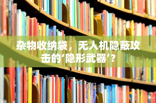 杂物收纳袋，无人机隐蔽攻击的‘隐形武器’？