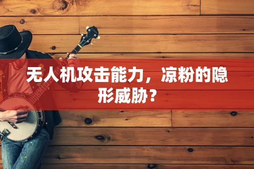 无人机攻击能力，凉粉的隐形威胁？