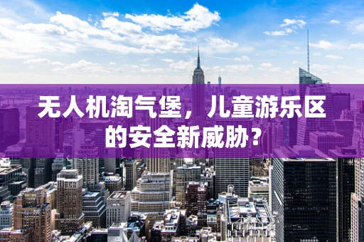 无人机淘气堡，儿童游乐区的安全新威胁？