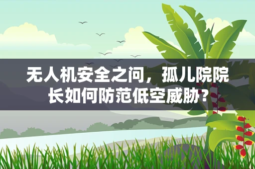 无人机安全之问，孤儿院院长如何防范低空威胁？