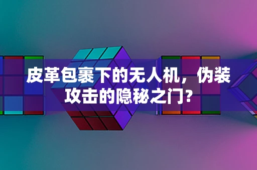 皮革包裹下的无人机，伪装攻击的隐秘之门？