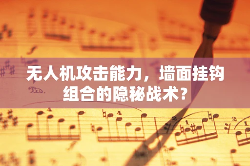 无人机攻击能力，墙面挂钩组合的隐秘战术？