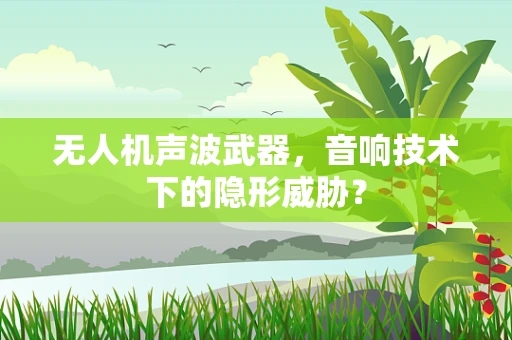 无人机声波武器，音响技术下的隐形威胁？