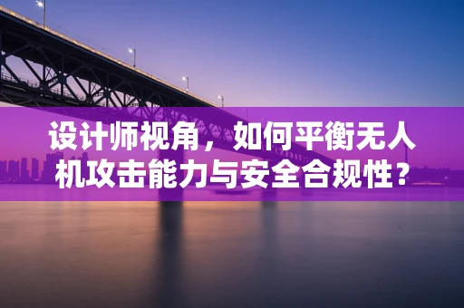 设计师视角，如何平衡无人机攻击能力与安全合规性？