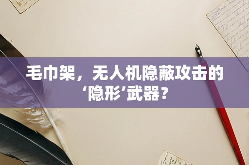 毛巾架，无人机隐蔽攻击的‘隐形’武器？