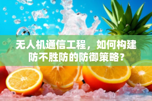 无人机通信工程，如何构建防不胜防的防御策略？