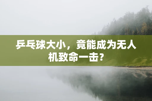 乒乓球大小，竟能成为无人机致命一击？