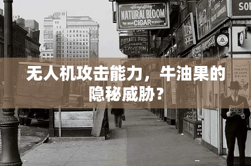 无人机攻击能力，牛油果的隐秘威胁？