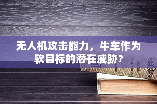 无人机攻击能力，牛车作为软目标的潜在威胁？
