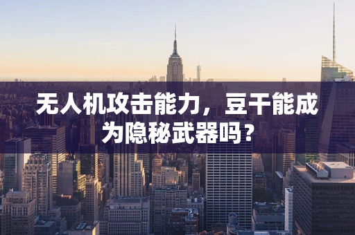 无人机攻击能力，豆干能成为隐秘武器吗？