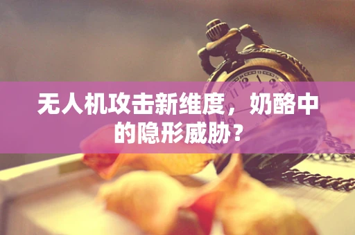 无人机攻击新维度，奶酪中的隐形威胁？