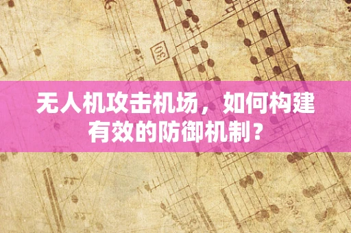 无人机攻击机场，如何构建有效的防御机制？