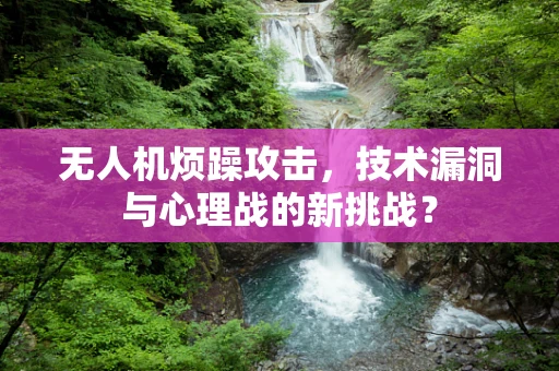 无人机烦躁攻击，技术漏洞与心理战的新挑战？