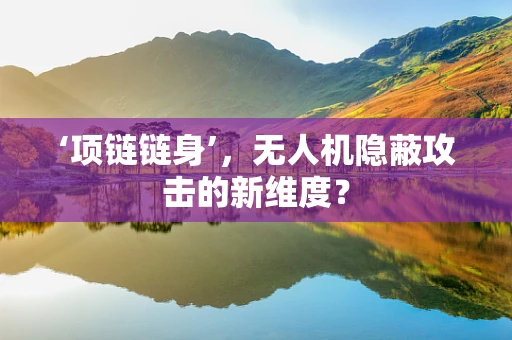 ‘项链链身’，无人机隐蔽攻击的新维度？