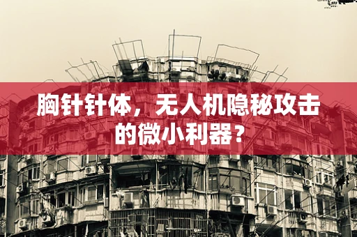 胸针针体，无人机隐秘攻击的微小利器？