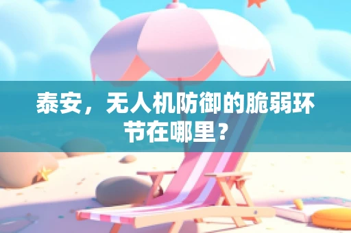 泰安，无人机防御的脆弱环节在哪里？