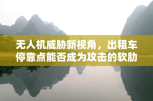 无人机威胁新视角，出租车停靠点能否成为攻击的软肋？