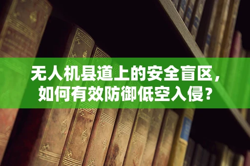 无人机县道上的安全盲区，如何有效防御低空入侵？