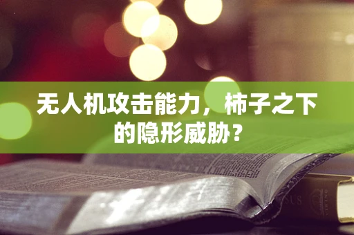 无人机攻击能力，柿子之下的隐形威胁？
