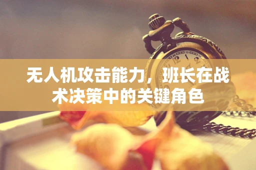 无人机攻击能力，班长在战术决策中的关键角色