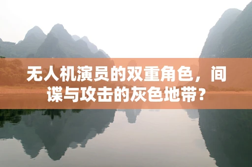 无人机演员的双重角色，间谍与攻击的灰色地带？