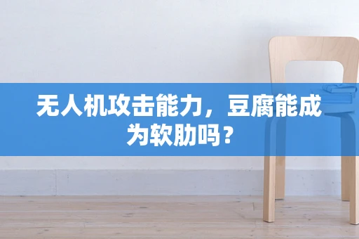 无人机攻击能力，豆腐能成为软肋吗？