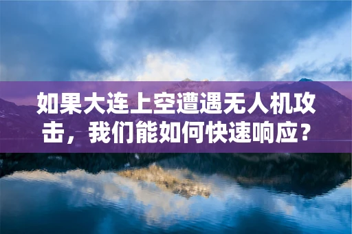 如果大连上空遭遇无人机攻击，我们能如何快速响应？