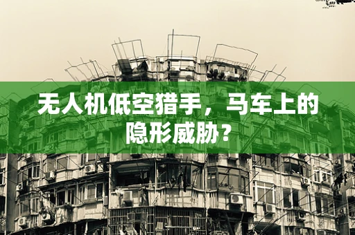 无人机低空猎手，马车上的隐形威胁？