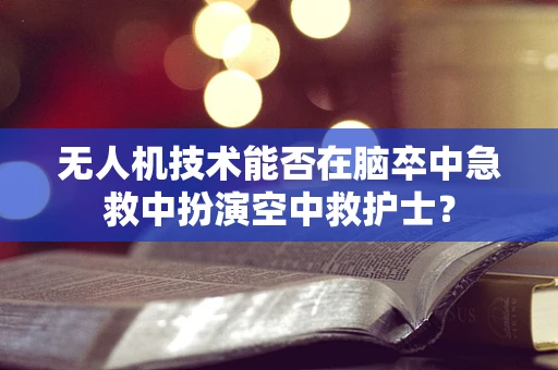 无人机技术能否在脑卒中急救中扮演空中救护士？