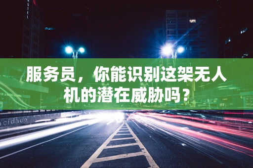 服务员，你能识别这架无人机的潜在威胁吗？