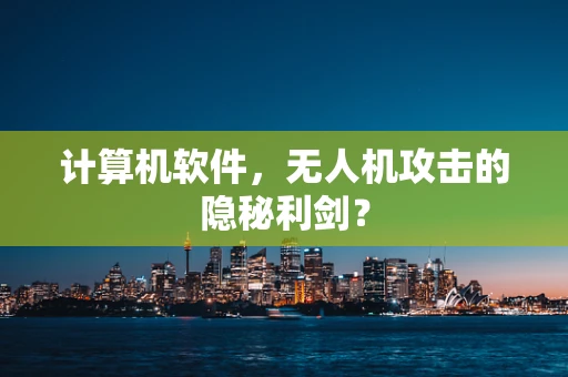 计算机软件，无人机攻击的隐秘利剑？