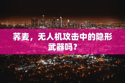 荞麦，无人机攻击中的隐形武器吗？