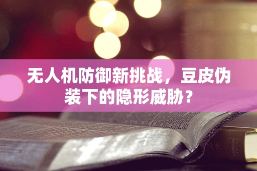 无人机防御新挑战，豆皮伪装下的隐形威胁？