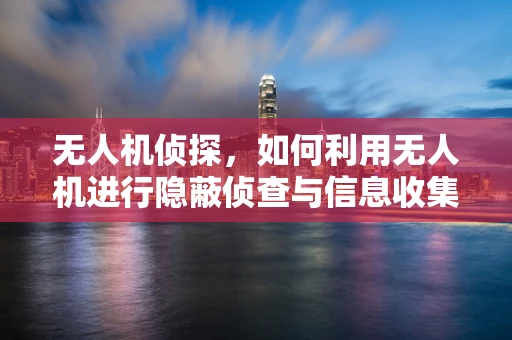 无人机侦探，如何利用无人机进行隐蔽侦查与信息收集？