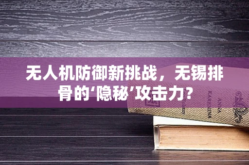 无人机防御新挑战，无锡排骨的‘隐秘’攻击力？