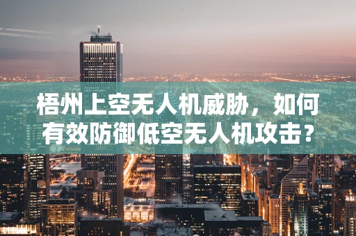 梧州上空无人机威胁，如何有效防御低空无人机攻击？