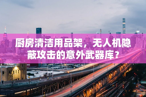 厨房清洁用品架，无人机隐蔽攻击的意外武器库？
