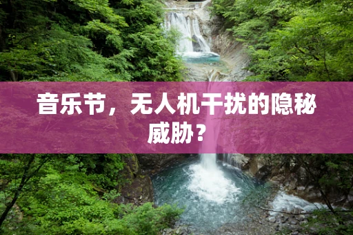 音乐节，无人机干扰的隐秘威胁？