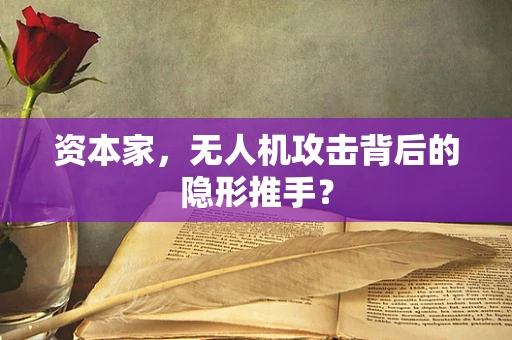 资本家，无人机攻击背后的隐形推手？