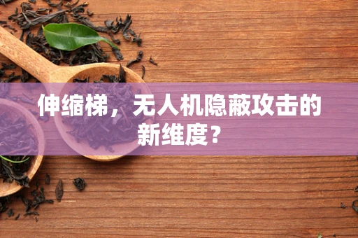 伸缩梯，无人机隐蔽攻击的新维度？
