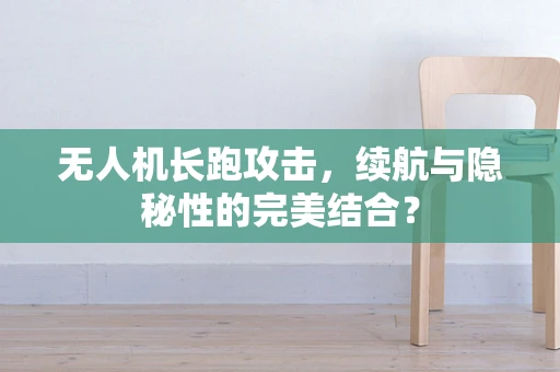 无人机长跑攻击，续航与隐秘性的完美结合？