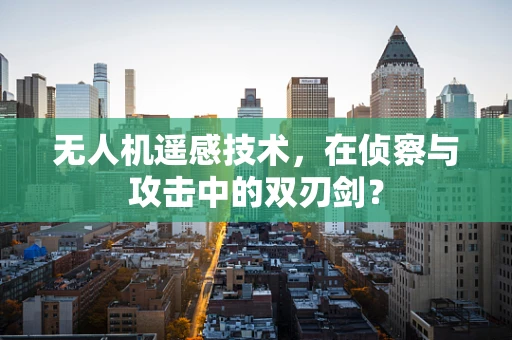 无人机遥感技术，在侦察与攻击中的双刃剑？