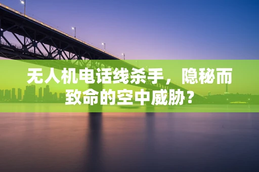 无人机电话线杀手，隐秘而致命的空中威胁？