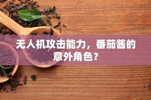 无人机攻击能力，番茄酱的意外角色？