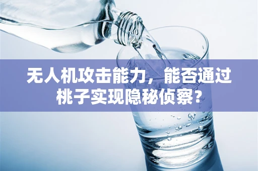 无人机攻击能力，能否通过桃子实现隐秘侦察？